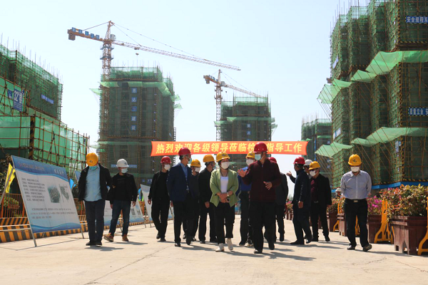 舒城縣左岸春曉小區(qū)工程舉行“安徽省安全生產(chǎn)標準化示范工地”的驗評工作